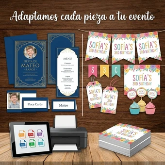 Diseñadora ajustando paleta de colores y tipografías