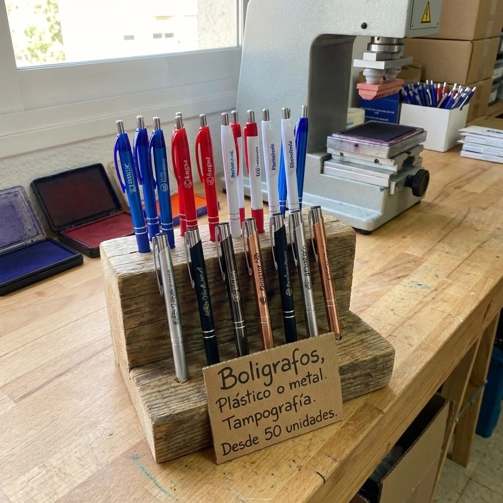 Bolígrafo promocional con logo