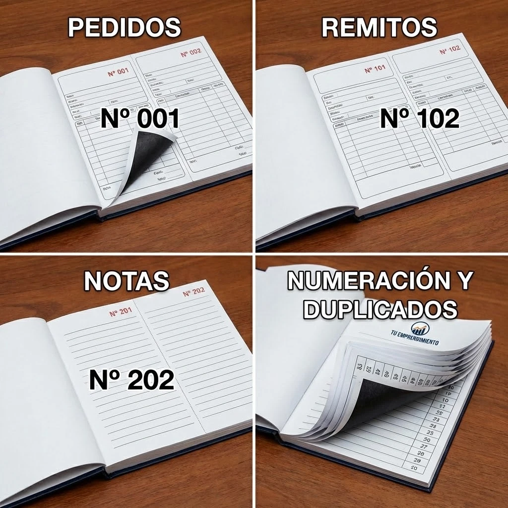 Talonario de remitos diseñado a medida