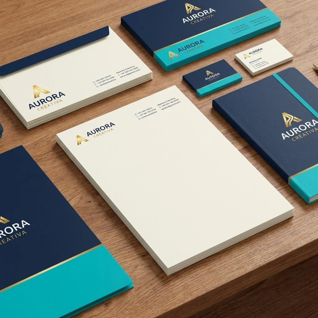 Set de sobre y membrete corporativo