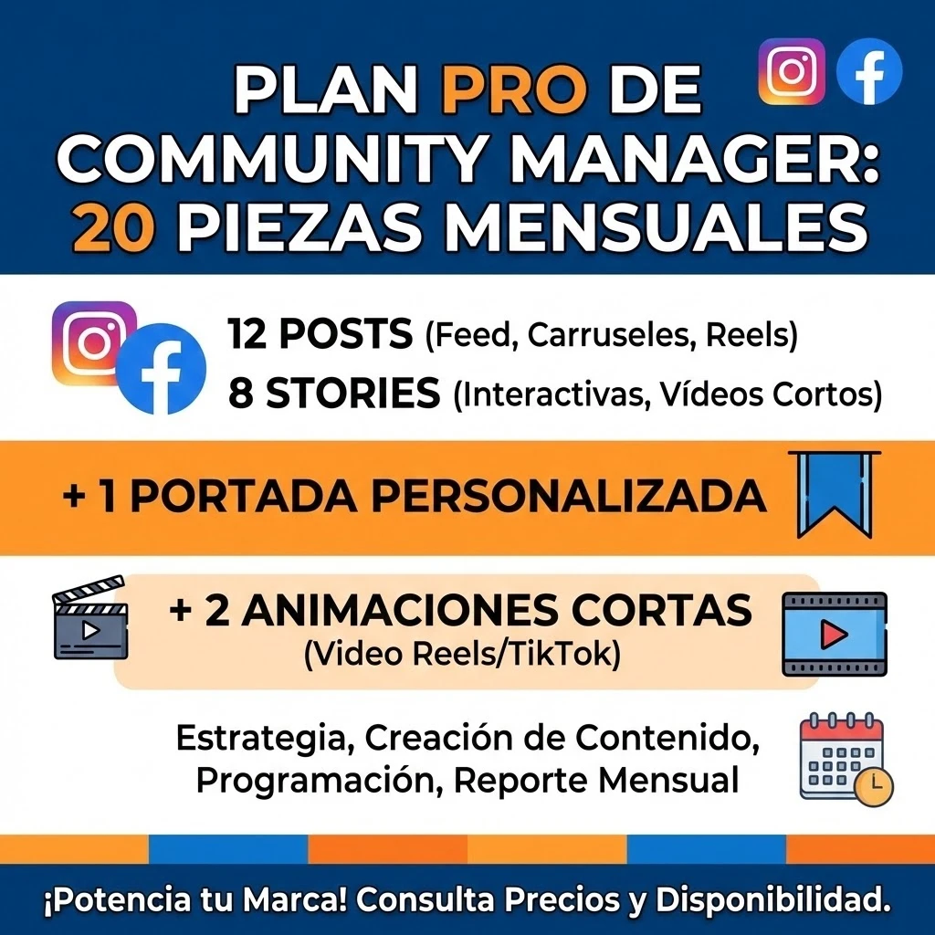 Plan crecimiento para redes sociales