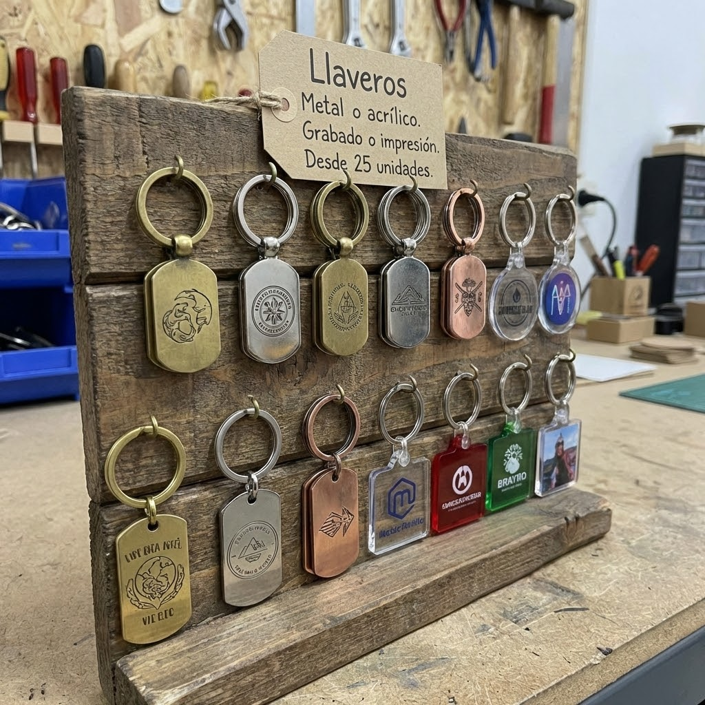 Llavero personalizado con marca